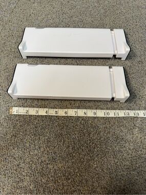 Pair of White Sliding draw organiser
